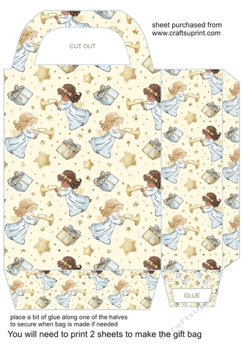 Christmas angel gift bag 2