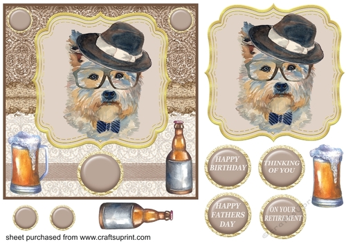 Hipster pup card front 2