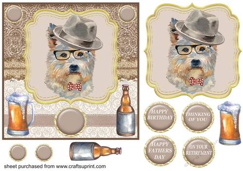 Hipster pup card front 5