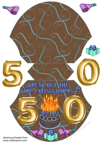 Male age 50 wobble card