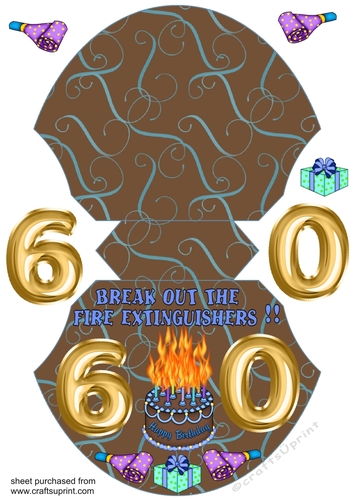 Male age 60 wobble card