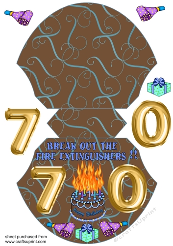 Male age 70 wobble card