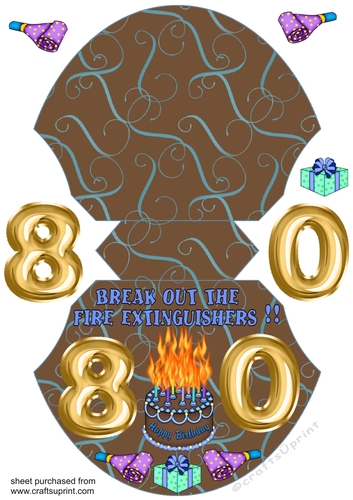 Male age 80 wobble card