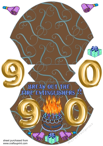 Male age 90 wobble card