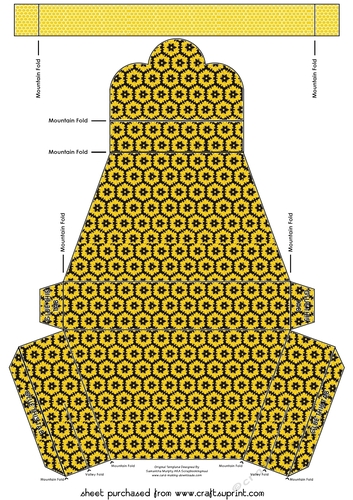 Yellow and black floral purse