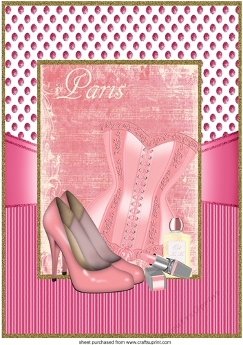 Large Pink Oooh La La topper