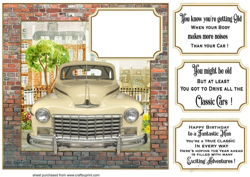 Classic car card front 5