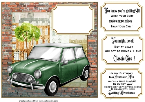 Classic car card front 7