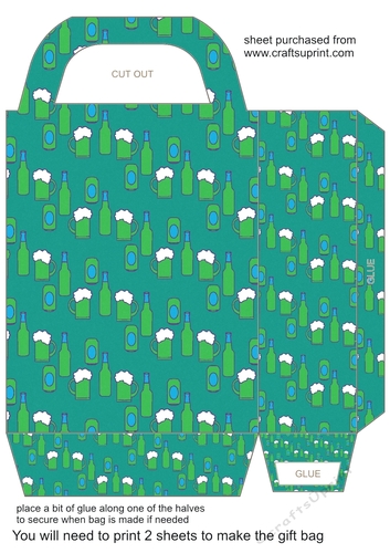 Beer themed gift bag 3