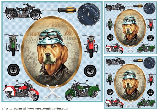 3 All about the bikes card front/toppers 2