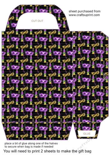 Mardi Gras Gift bag 1