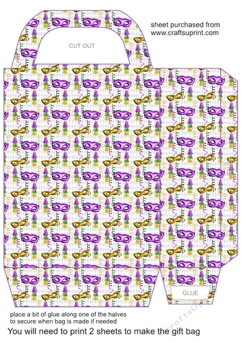Mardi Gras Gift bag 2