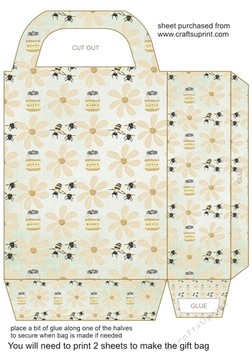Bee themed gift bag 1
