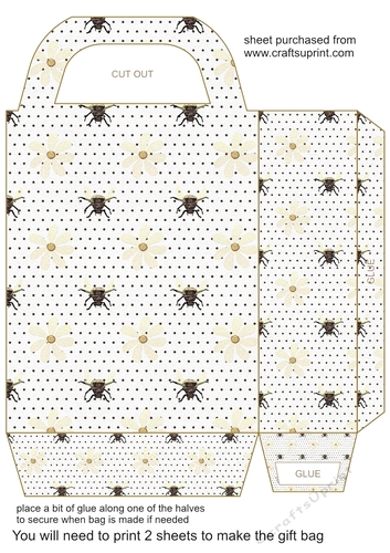 Bee themed gift bag 3