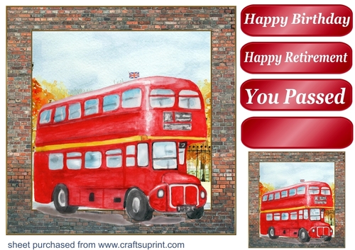 London bus card front