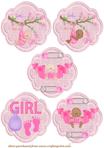 5 Its a girl toppers