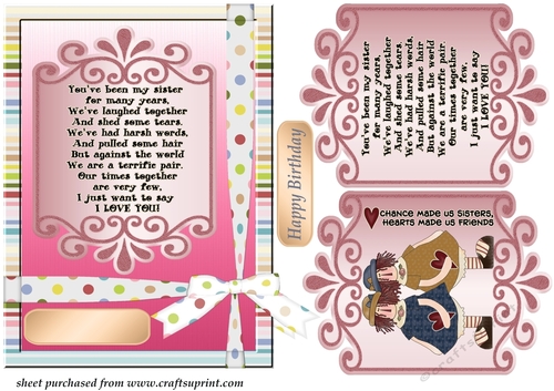 Pink Sister card front