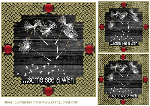 3 Some see a wish card front/toppers(value sheet)