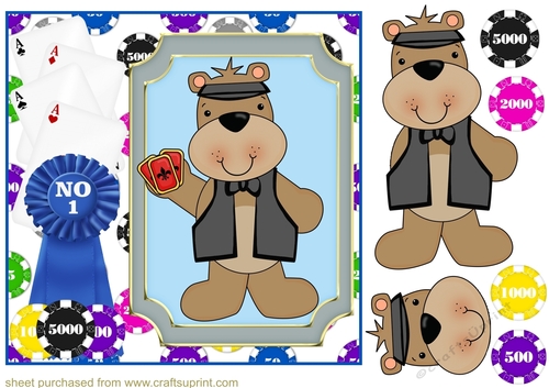 Poker bear card front 1