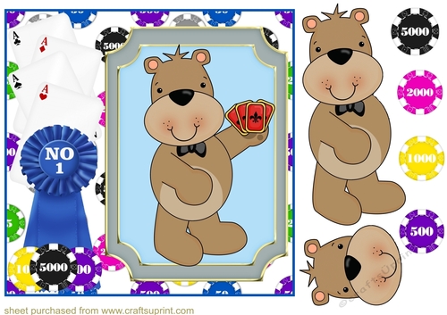Poker bear card front 2