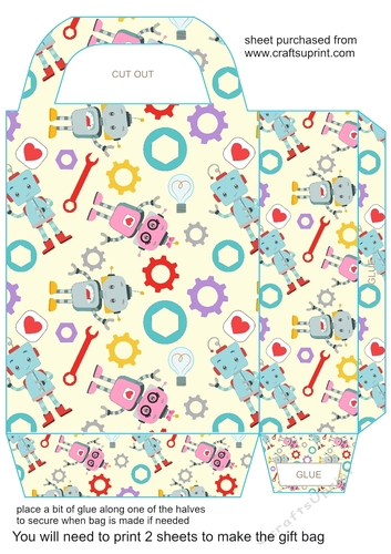 Robots gift bag 7