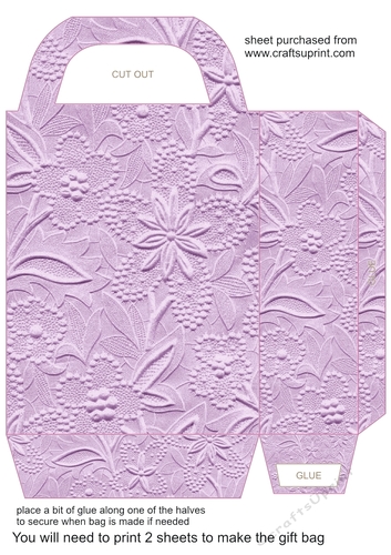 Shades of pink floral gift bag 6