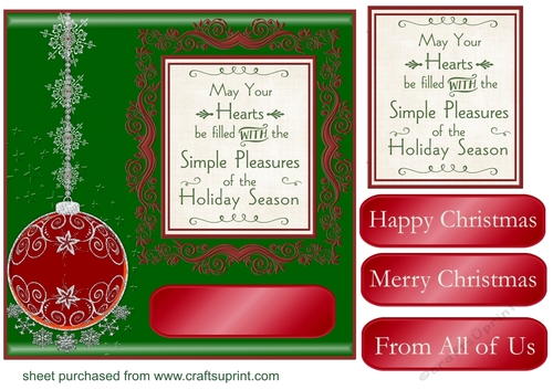 May your hearts Christmas card front 2