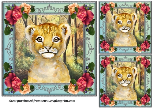 3 Autumn wildlife card front/toppers(value sheet) 4