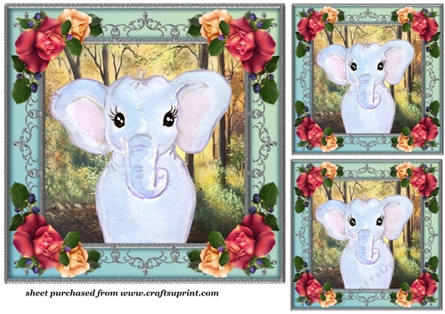 3 Autumn wildlife card front/toppers(value sheet) 5