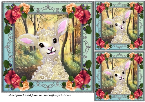 3 Autumn wildlife card front/toppers(value sheet) 7