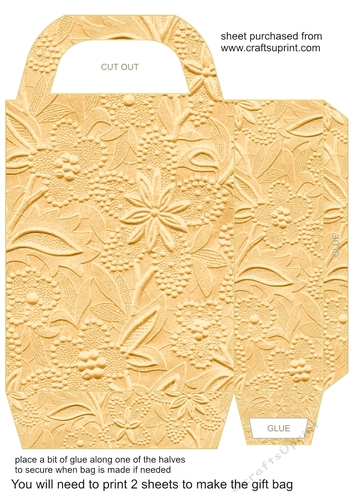 Shades of citrus floral gift bag 1