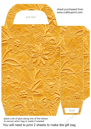 Shades of citrus floral gift bag 2