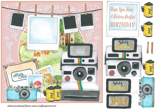 Picture perfect Birthday card front