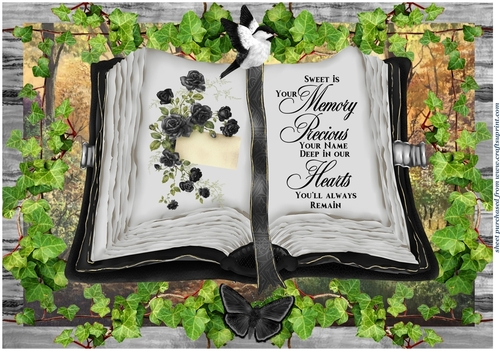 Black sympathy topper 3