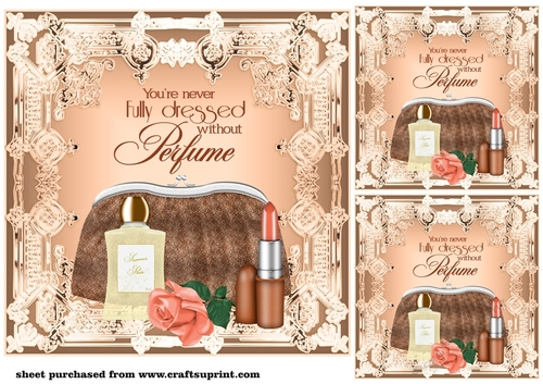 3 You re never fully dressed card front/toppers