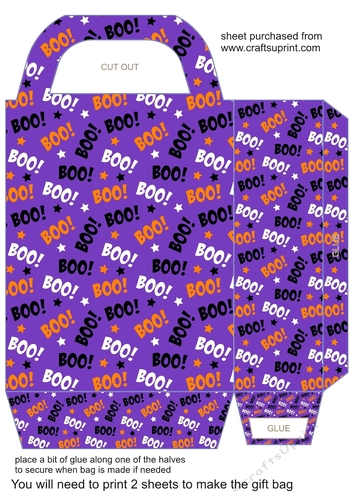 Halloween Boo gift bag