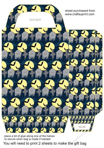 Halloween Bats gift bag