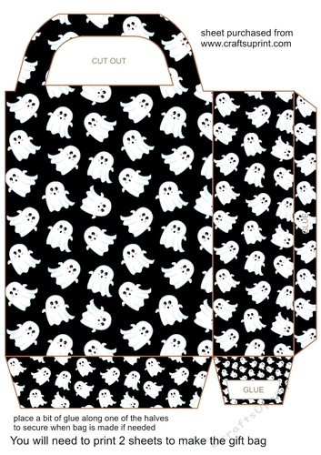 Halloween ghosts gift bag
