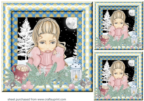 3 Its cold outside card front/toppers 1