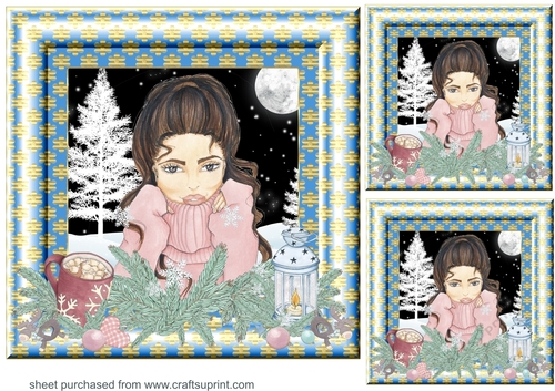 3 Its cold outside card front/toppers 2