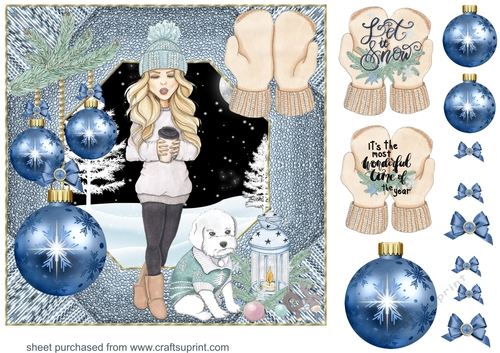 Let it snow card front 1