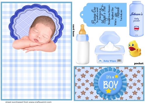New baby boy pocket card front 1
