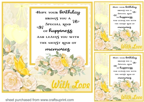 3 Lemon rose verse card front/toppers 4