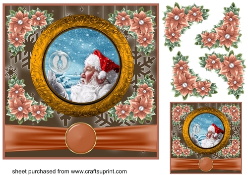 Santa plate card front 1