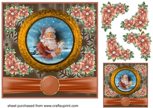 Santa plate card front 2