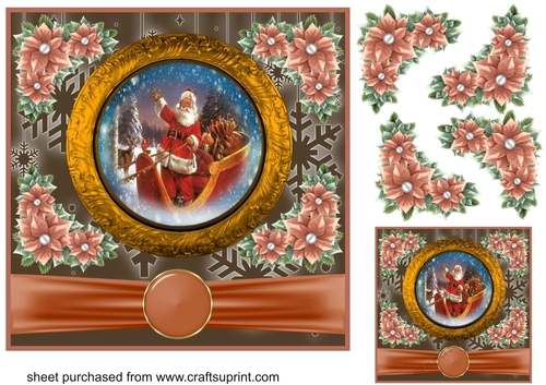 Santa plate card front 4