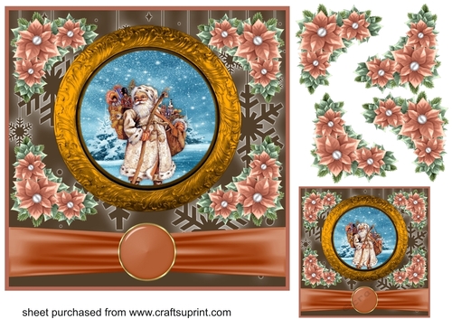 Santa plate card front 5