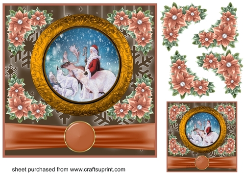 Santa plate card front 6