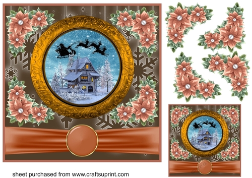 Santa plate card front 7