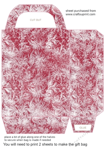 Red frozen gift bag 1
